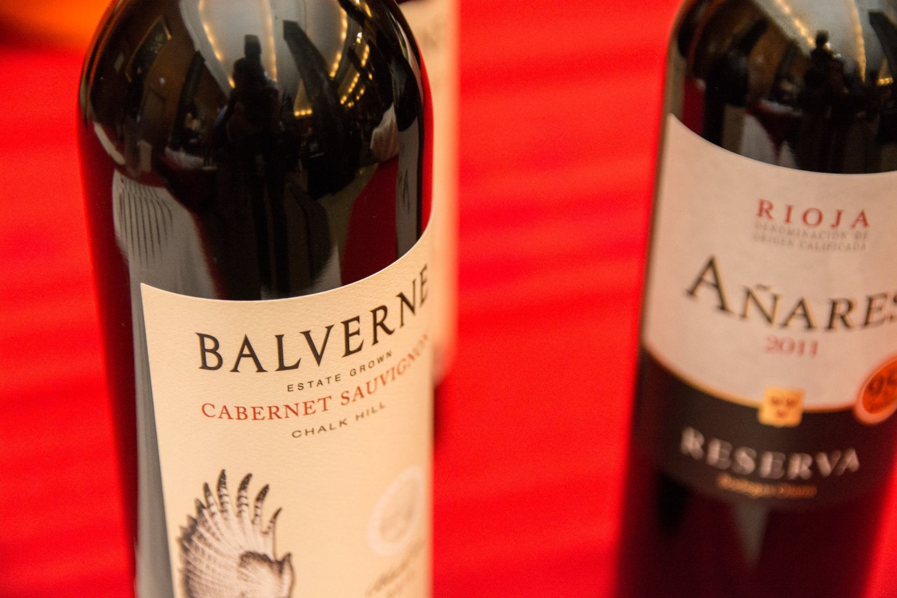 A sample of wine selections at the Wine Tasting and Sale